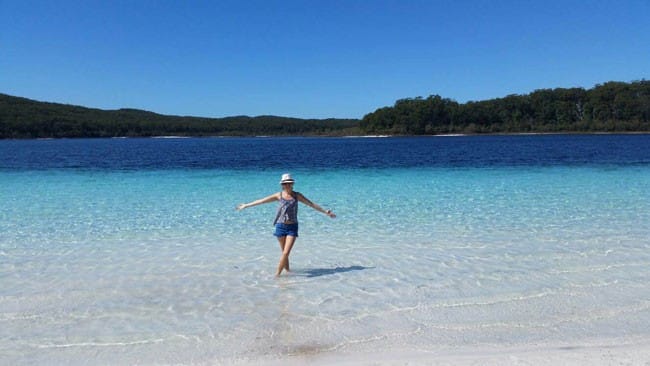 Silvia en fraser island